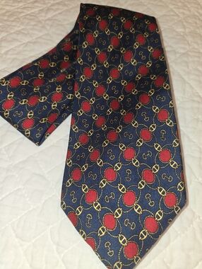 Nina Ricci Vintage 100% Silk Handmade Necktie